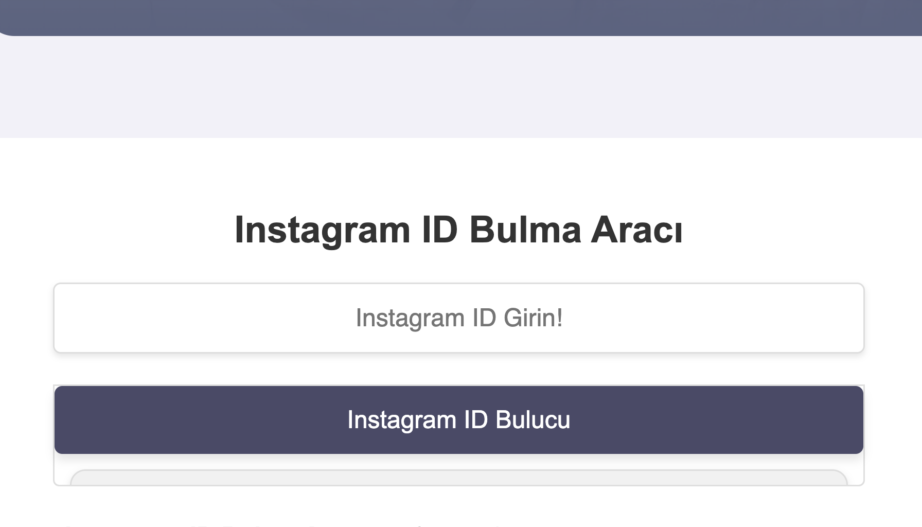 Instagram ID Bulma Aracı