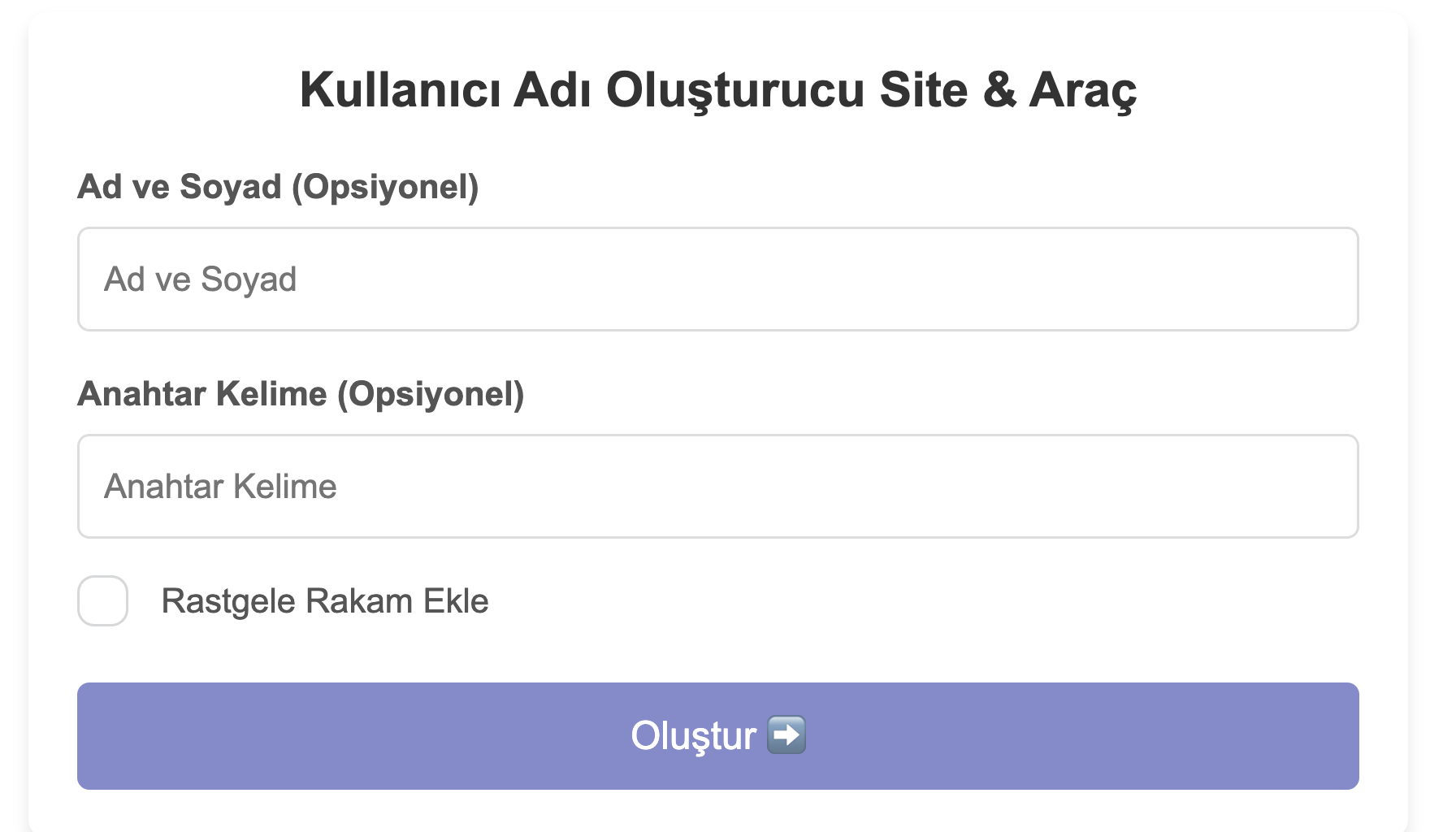 Instagram Kullanıcı Adı Oluşturucu - Sorgulama Aracı