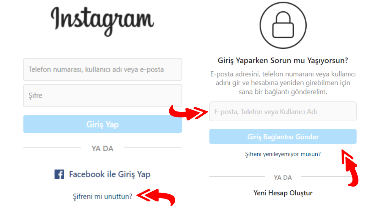 Instagram Şifre Sıfırlama Yöntemleri