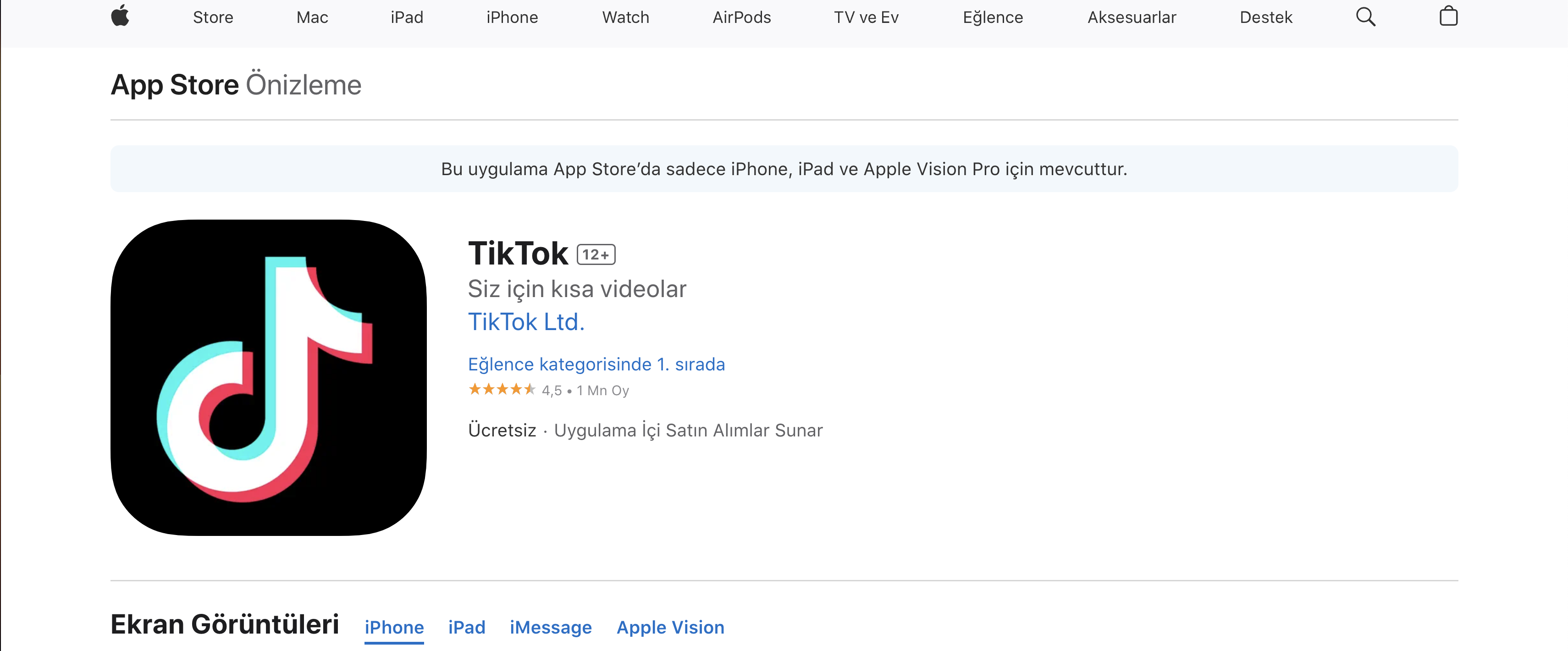 IOS Cihazlar İçin TikTok Nasıl İndirilir?