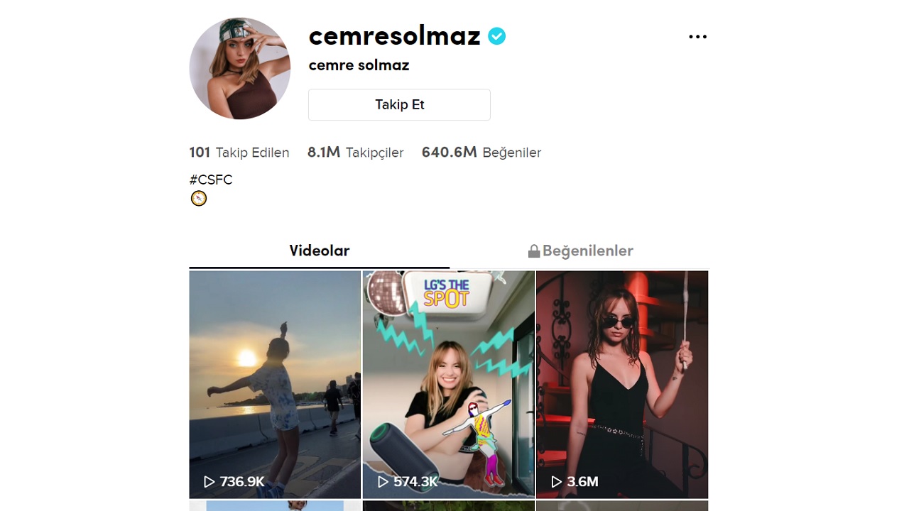 TikTok Fenomeni Cemre Solmaz