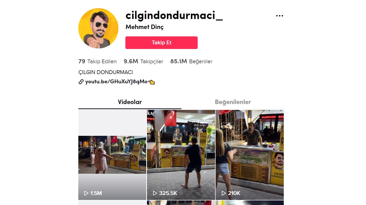 TikTok Fenomeni Çılgın Dondurmacı