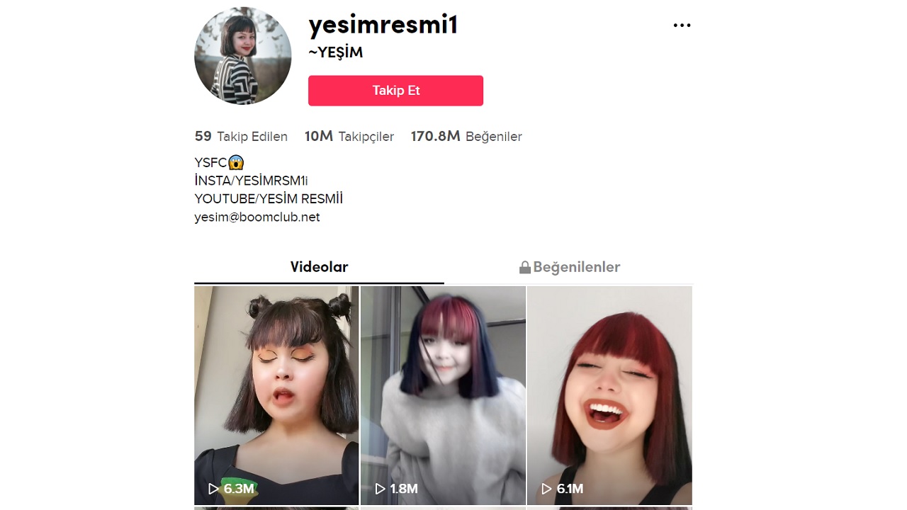 TikTok Fenomeni yesimresmi1